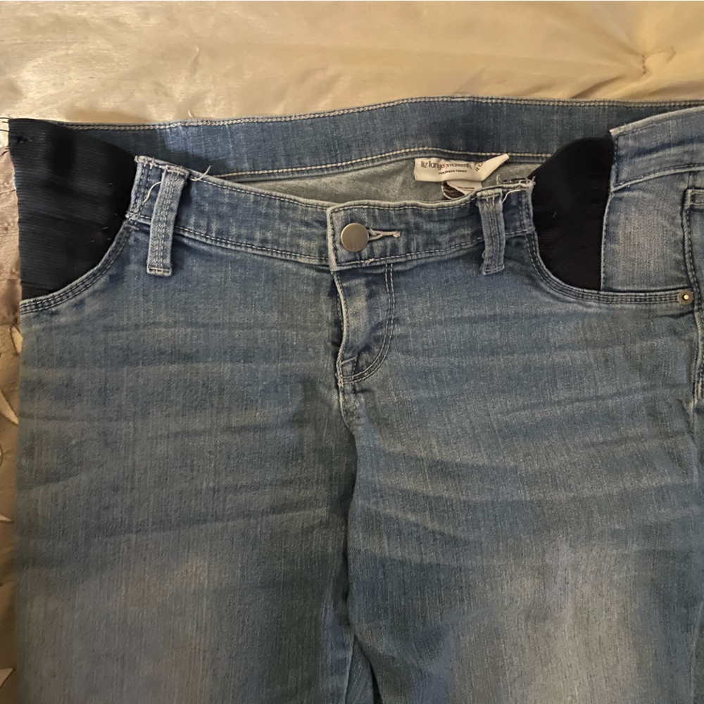 Liz Lange Side Panel Stretch Maternity Jeans